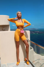 Велосипедки оранжевые