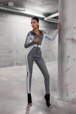 Комбинезон экокожа серый — изображение 3