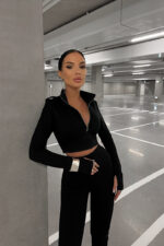 Топ на молнии чёрный