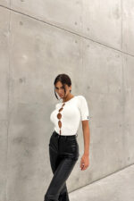 Боди вязаный by M белый — изображение 3