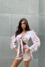 Шорты атлас пудра — изображение 2