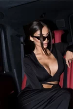 Топ с капюшоном чёрный — изображение 2