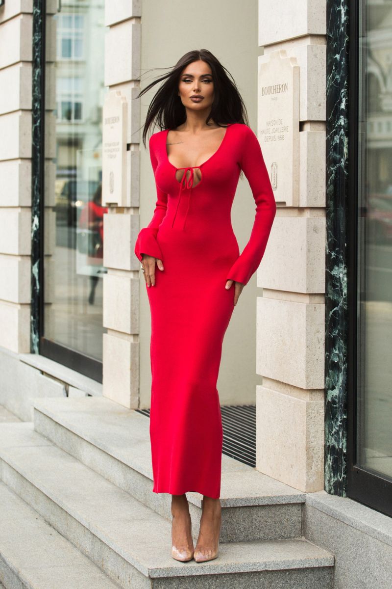 1 Платье Lilian красное — изображение 1