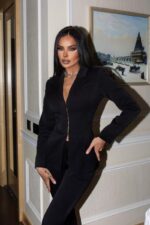 Пиджак корсетный Flare черный