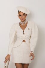 Жакет Venice твид молочный
