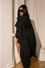 Кардиган c капюшоном черный — изображение 2