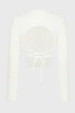 Топ Base с рукавом молочный — изображение 4