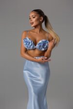 Топ Amour голубой