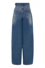 J-001 Джинсы широкие синие с пуговицами — изображение 5