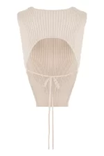 Топ Base без рукав бежевый — изображение 2