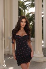 Платье Avrora mini черное