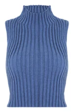 Топ Bagira короткий, синий — изображение 3