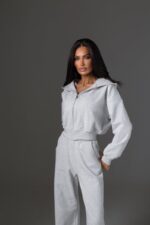 Толстовка Sexy and Rich серая