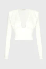 Кроп-топ Daisy молочный