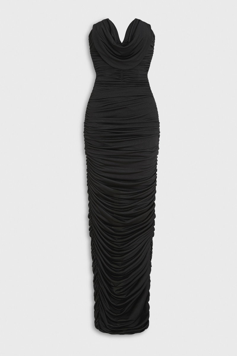0295 2 Платье Naomi long черное — изображение 1
